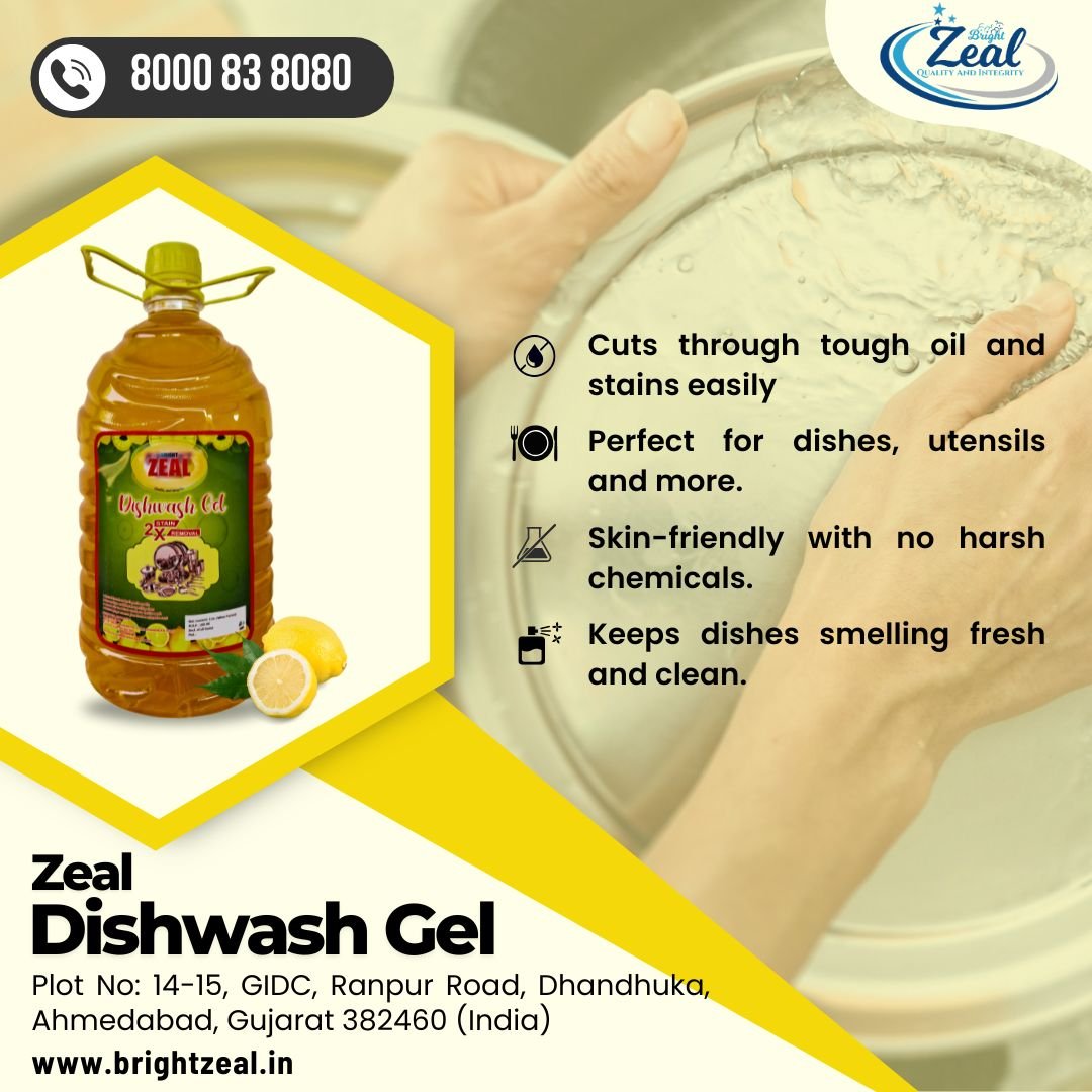 bright zeal dishwash gel- slider image