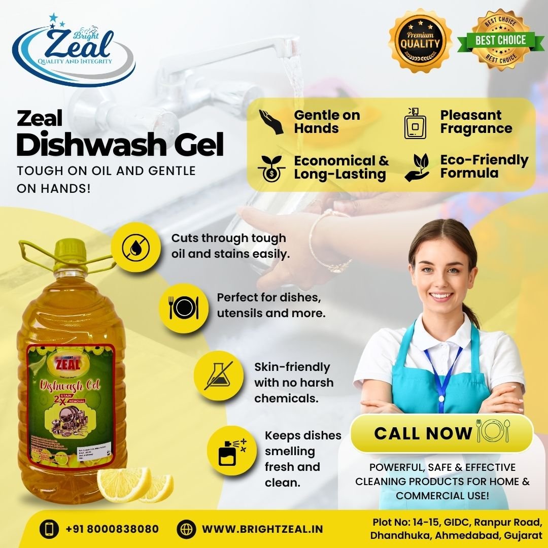 bright zeal dishwash gel- slider image